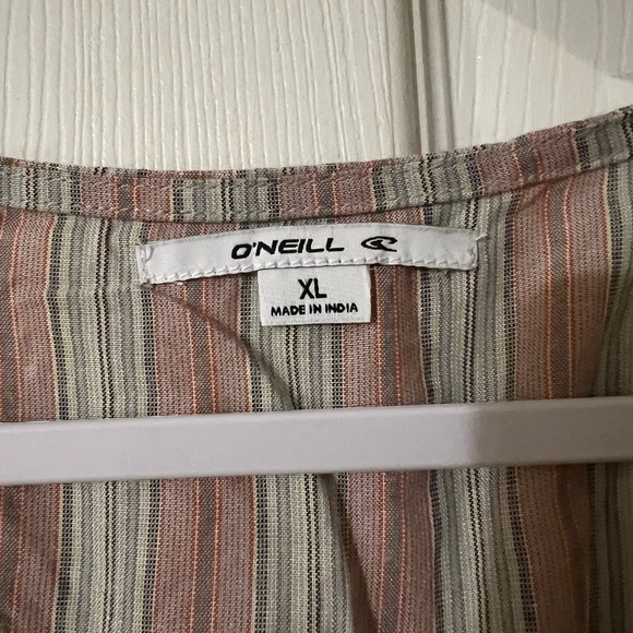 O’Neill Wrap Dress Striped Short Sleeve Size XL - Picture 4 of 8